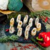 Блинные роллы с лососем и мягким сыром 30 гр 1 » Кейтеринг в Минске
